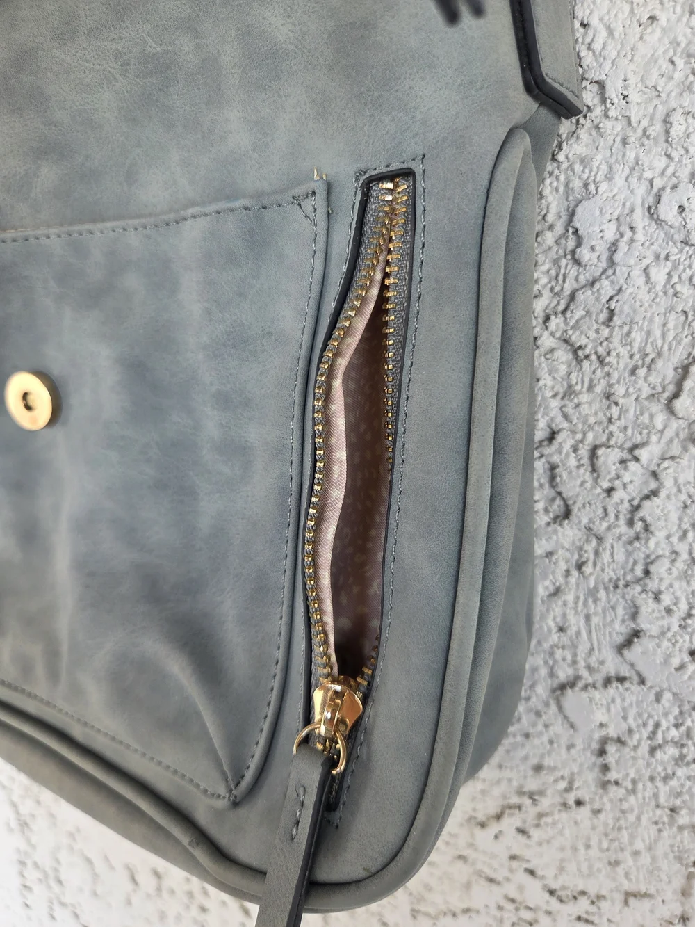 Women's Perforated Flap Crossbody Satchel Bag